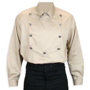 Frontier Classics Khaki "Longview" Bib Front Shirt